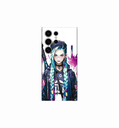 Neon Rebel – Cyber Anime Phone Skin CLADURE Phone Skin