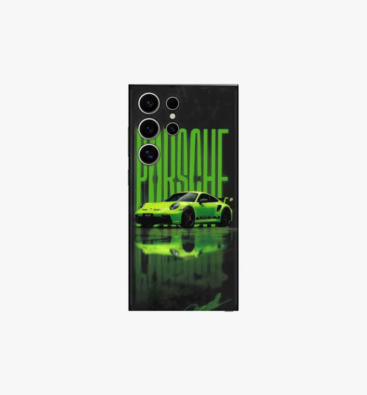 Green Porsche Phone Skin for Iphone 