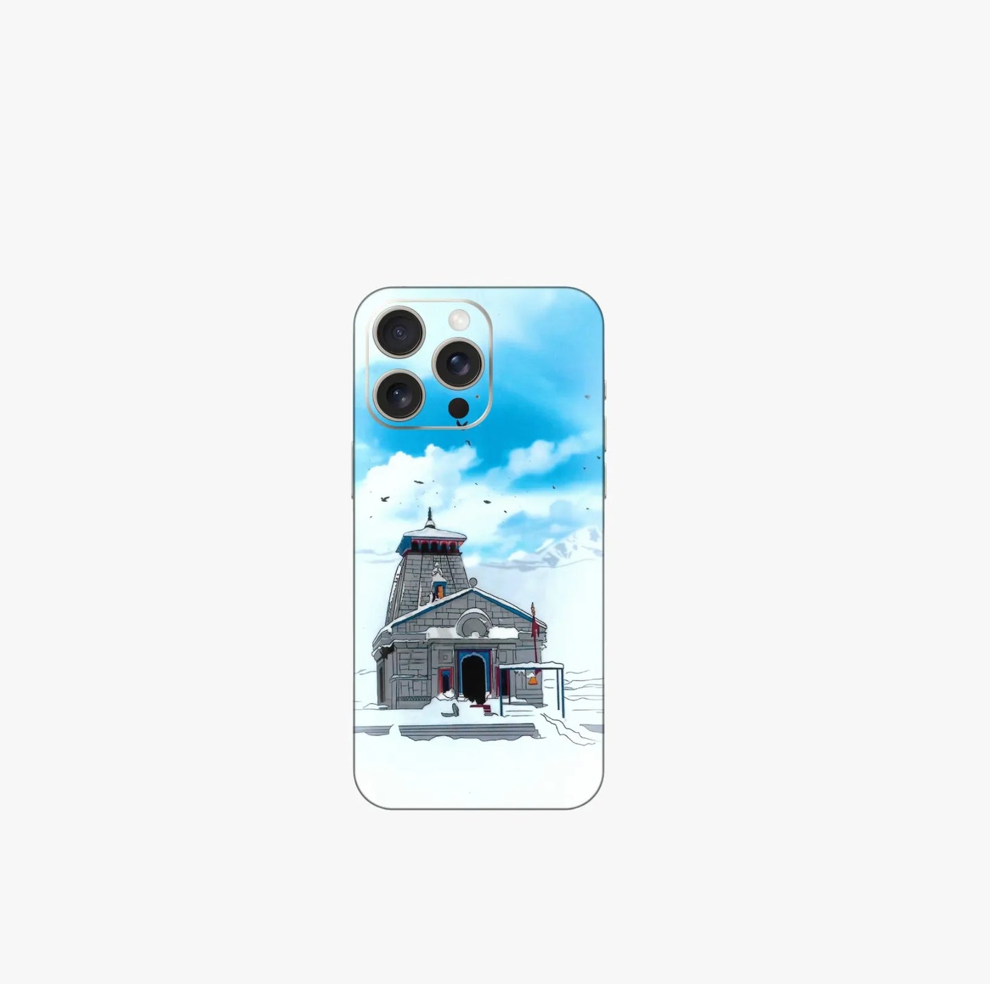 Kedarnath Temple Phone Skin for Iphone 