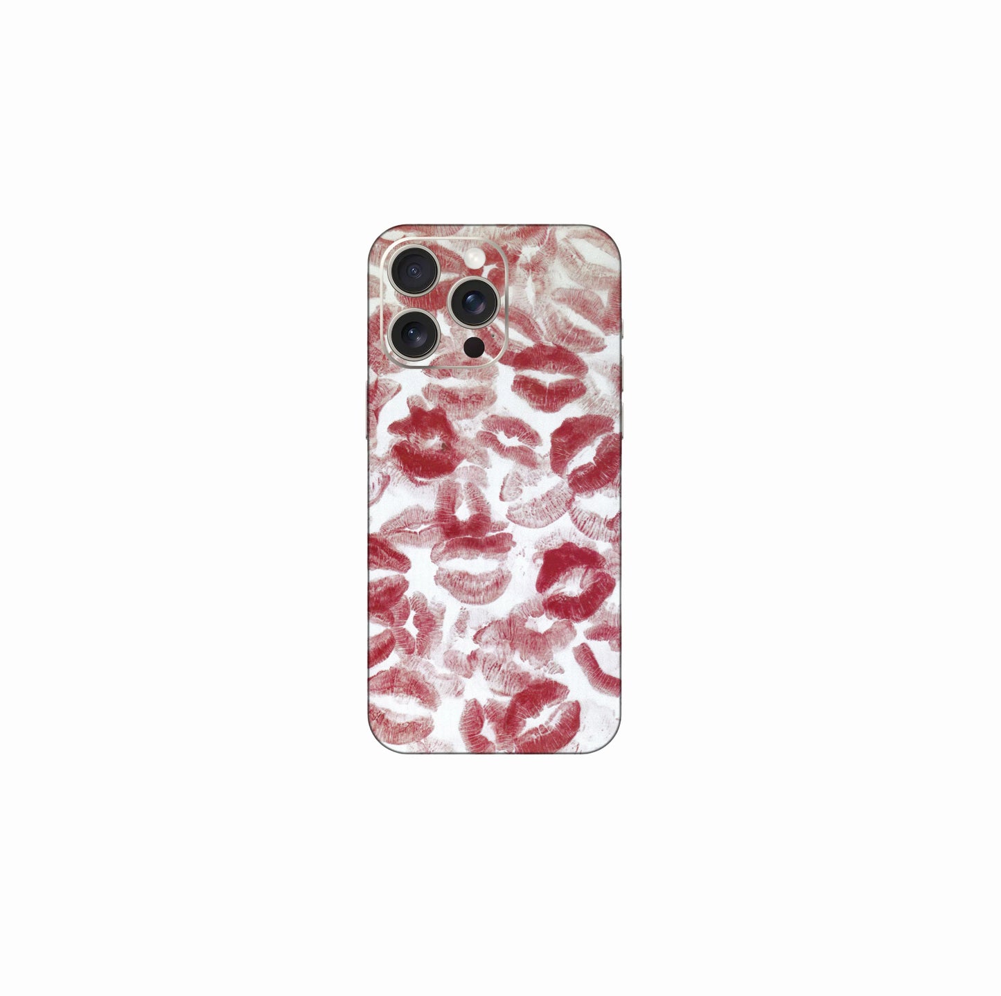 Crimson Kisses – Aesthetic Lip Print Phone Skin CLADURE Phone Skin