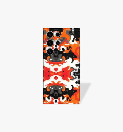 Orange Camo Phone Skin for Android 