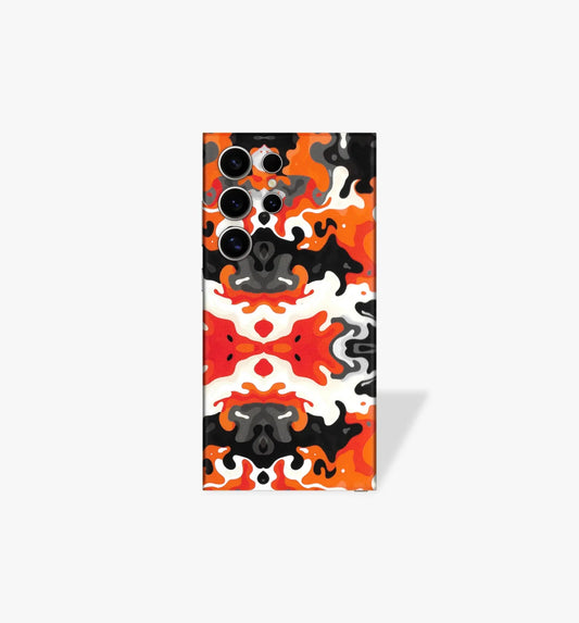 Orange Camo Phone Skin for Android 