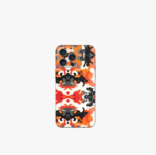 Orange Camo Phone Skin for Iphone 