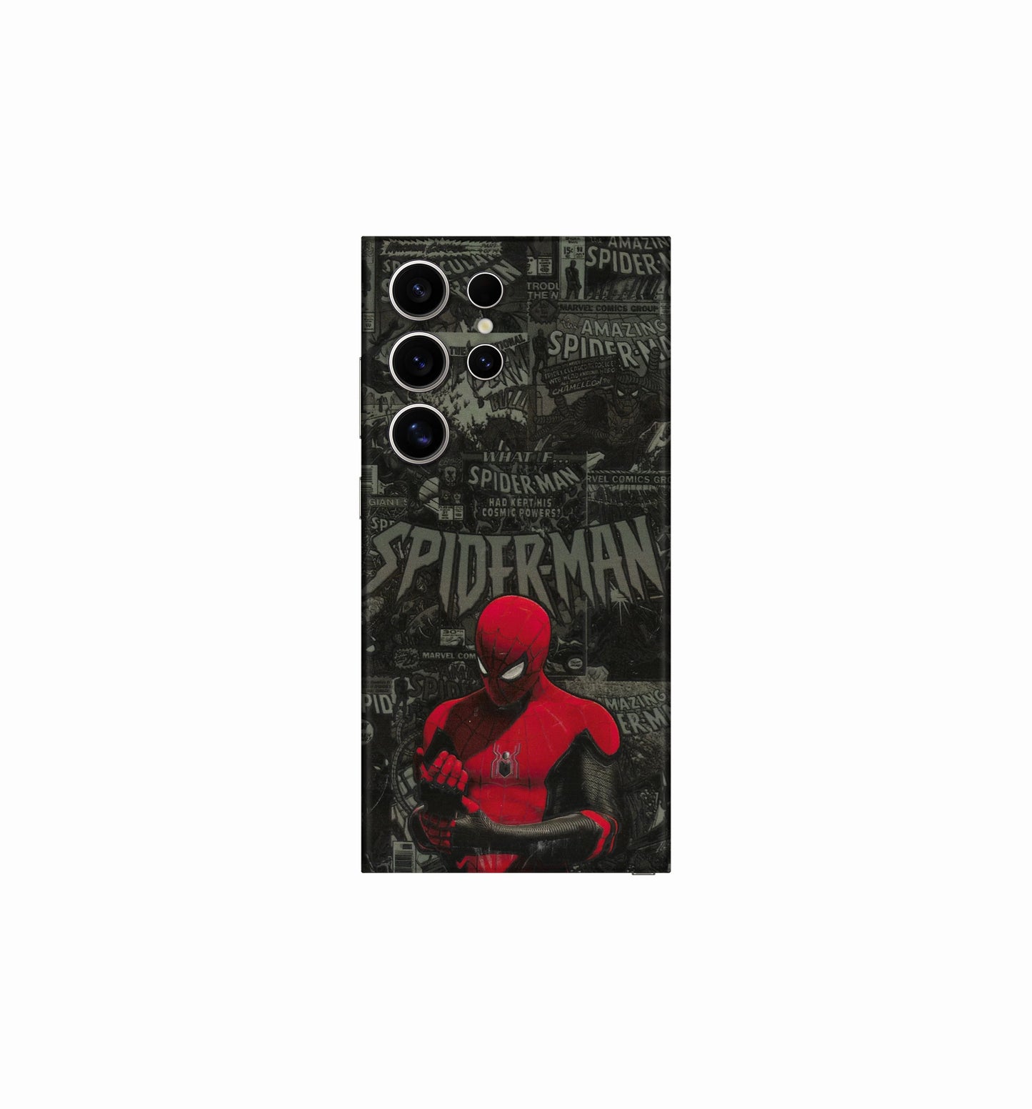 Spiderman Black Background - Superhero Mobile Skin CLADURE Phone Skin