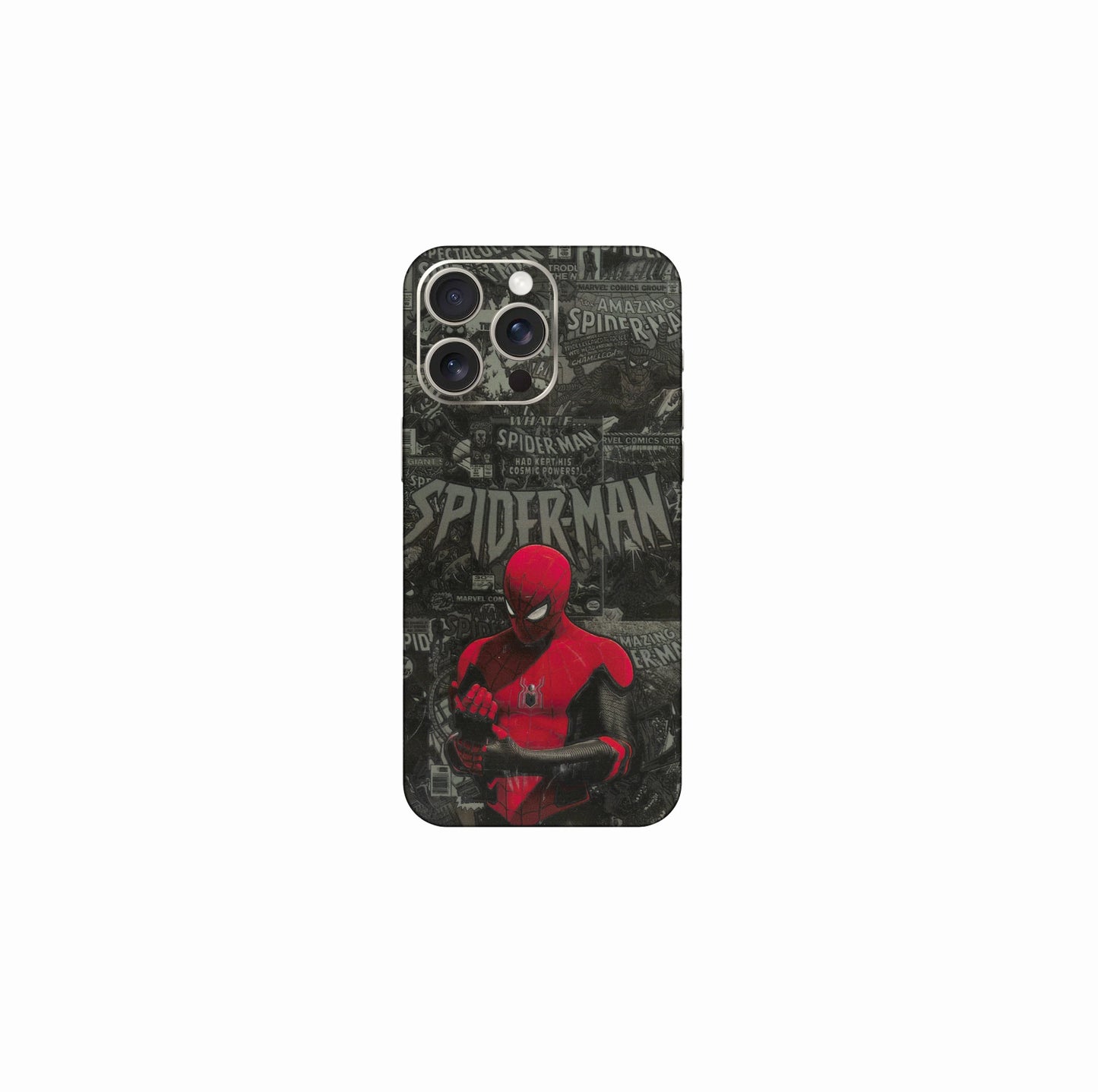 Spiderman Black Background - Superhero Mobile Skin CLADURE Phone Skin
